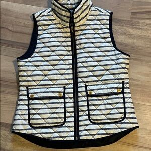 Cambridge Dry Goods Navy and White Quilted Vest